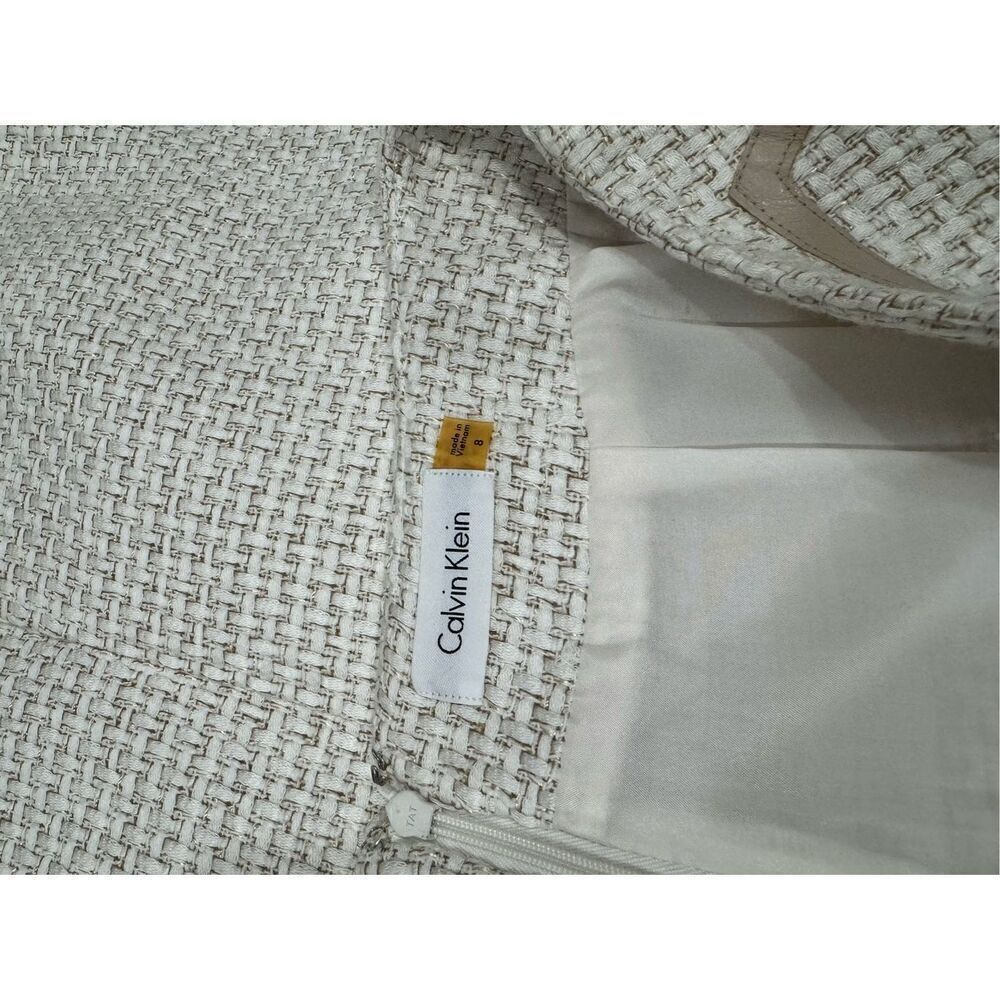 Calvin Klein office work A line skirt beige size 8 - Picture 6 of 6